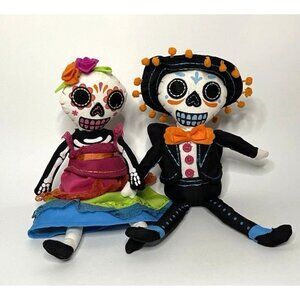 Day Of The Dead La Catrina El Catrin Fabric Dia De Los Muertos 2020 Dolls Pair